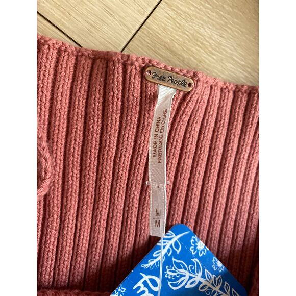 Intimately Free People crochet brami women’s size M pink cotton boho NWT - Picture 4 of 5